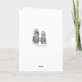 カスタマイズ可能でおもしろいな猫の宇宙記念日 カード (裏面)