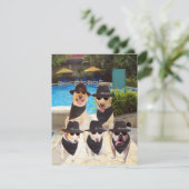 カスタマイズ可能でおもしろいな青犬か実験室の招待 招待状 (スタンド正面)