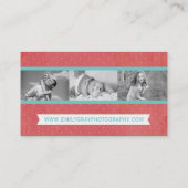 カスタマイズ可能でお洒落なカメラマンの名刺 名刺 (裏面)