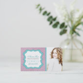 カスタマイズ可能でお洒落なカメラマンの名刺 名刺 (スタンド正面)