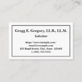 カスタマイズ可能でクリーンな勧誘者の名刺 名刺 (正面)