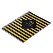 カスタマイズ可能でシックな金ゴールドのまつげの芸術家のノート ノートブック (左側)