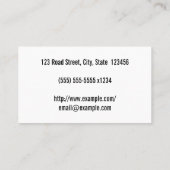 カスタマイズ可能でシンプルな小児科医の名刺 名刺 (裏面)