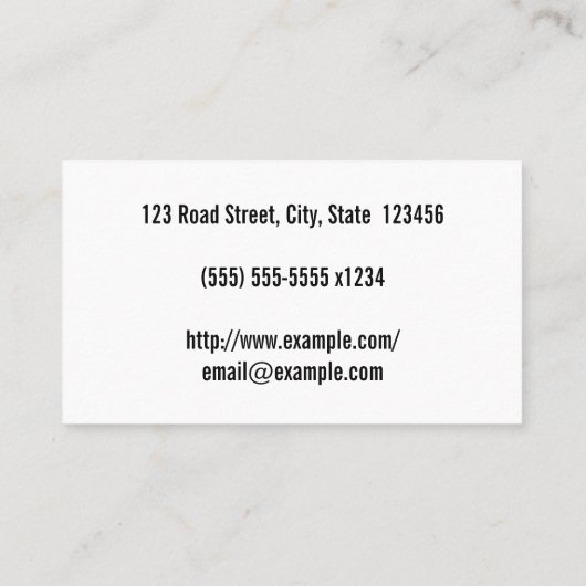 カスタマイズ可能でシンプルな小児科医の名刺 名刺 (裏面)