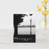 カスタマイズ可能でノスタルジックなメッセージカード カード (黄色い花)