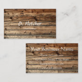 カスタマイズ可能でフェイクな木製の名刺 名刺 (正面/裏面)