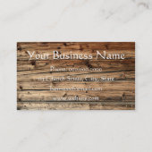 カスタマイズ可能でフェイクな木製の名刺 名刺 (裏面)