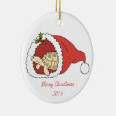 カスタマイズ可能でロシアのなカメのオーナメント セラミックオーナメント (右)