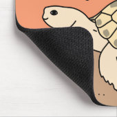 カスタマイズ可能でロシアのなカメのマウスパッド マウスパッド (コーナー)