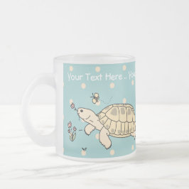 カスタマイズ可能でロシアのなカメのマグ フロストグラスマグカップ