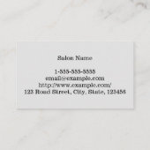 カスタマイズ可能で及びきれいなネイルアーチストの名刺 名刺 (裏面)