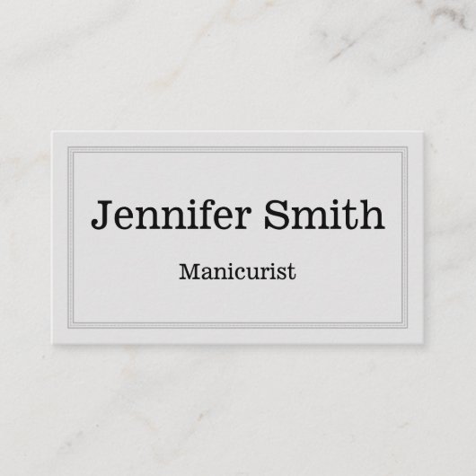 カスタマイズ可能で及びきれいなネイルアーチストの名刺 名刺 (正面)