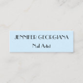 カスタマイズ可能で及び上品なネイルアーティストの名刺 スキニー名刺 (正面)