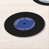 カスタマイズ可能で可愛いクラスの懇親会コースター ラウンドペーパーコースター (アングル)