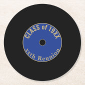 カスタマイズ可能で可愛いクラスの懇親会コースター ラウンドペーパーコースター (正面)