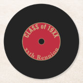 カスタマイズ可能で可愛いクラスの懇親会コースター ラウンドペーパーコースター (正面)