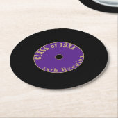 カスタマイズ可能で可愛いクラスの懇親会コースター ラウンドペーパーコースター (アングル)