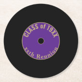 カスタマイズ可能で可愛いクラスの懇親会コースター ラウンドペーパーコースター (正面)