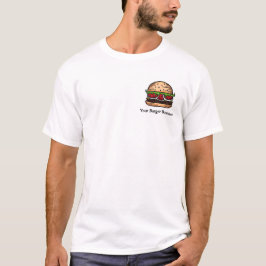 カスタマイズ可能で大きいハンバーガービジネス食糧ティー Tシャツ