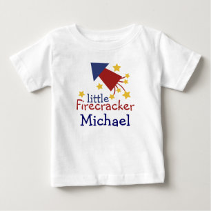 カスタマイズ可能で小さい爆竹の子供のワイシャツ ベビーTシャツ
