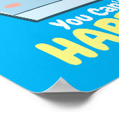 カスタマイズ可能で幸せではないプリント ポスター (角)