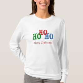カスタマイズ可能で幸せな休日のクリスマスのワイシャツ Tシャツ