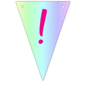 カスタマイズ可能で楽しい、カラフルな虹のハッピーバースデー！ バンティングフラッグ (第1の旗)