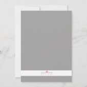 カスタマイズ可能で白いトラの誕生日の招待状 招待状 (裏面)