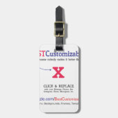 カスタマイズ可能で空白のなギフトのテンプレート ラゲッジタグ (正面縦)