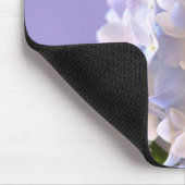 カスタマイズ可能で青いアジサイのマウスパッド マウスパッド (コーナー)