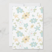 カスタマイズ可能で青く小さいラマのベビーシャワーの招待 招待状 (裏面)