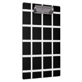 カスタマイズ可能で黒く及び白い点検パターンクリップボード クリップボード (右)