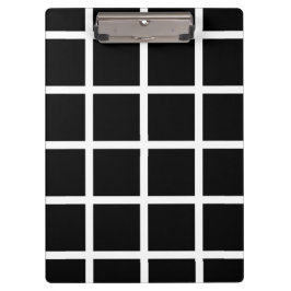 カスタマイズ可能で黒く及び白い点検パターンクリップボード クリップボード