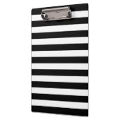 カスタマイズ可能で黒く及び白くストライプのなクリップボード クリップボード (左)