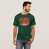 カスタマイズ可能で黒く/暗いピザTシャツ(前部) Tシャツ (正面フル)