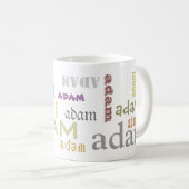 カスタマイズ可能なあなたの名前を加えて下さい コーヒーマグカップ (正面右)