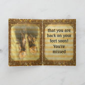 カスタマイズ可能なあなたの足で カード (内部)