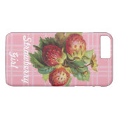 カスタマイズ可能ないちごの女の子 Case-Mate iPhoneケース (裏面(横))