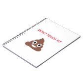 カスタマイズ可能なうんこ絵文字 ノートブック (左側)