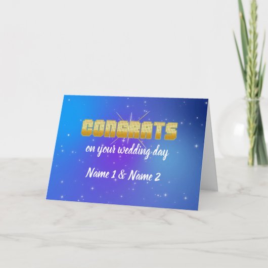 カスタマイズ可能なおめでとうの明るいライト カード (正面)