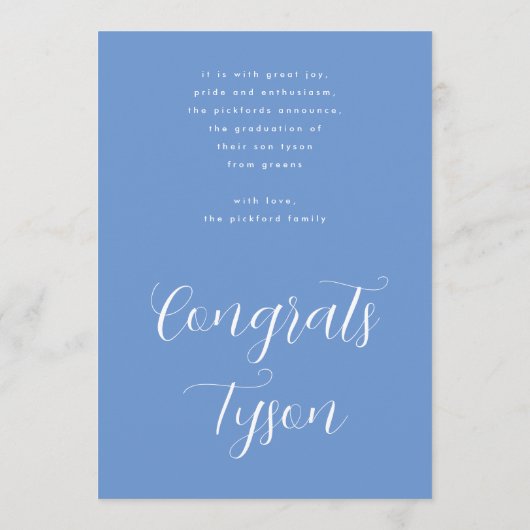 カスタマイズ可能なおめでとう初等写真科 案内状 (裏面)