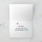 カスタマイズ可能なおもしろいスター12番目の誕生日グリーティングカード カード (内部)