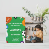 カスタマイズ可能なおもしろいパーティの招待状 子供へ 招待状 (スタンド正面)