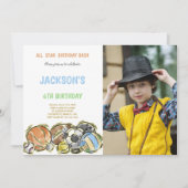 カスタマイズ可能なおもしろいパーティの招待状 子供へ 招待状 (正面)