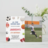 カスタマイズ可能なおもしろいパーティの招待状 子供へ 招待状 (スタンド正面)