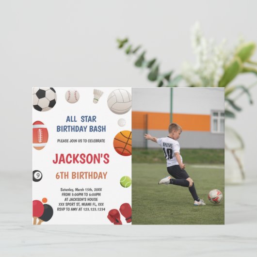 カスタマイズ可能なおもしろいパーティの招待状 子供へ 招待状 (スタンド正面)