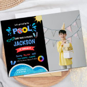 カスタマイズ可能なおもしろいパーティの招待状 子供へ 招待状