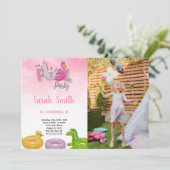 カスタマイズ可能なおもしろいパーティの招待状 子供へ 招待状 (スタンド正面)