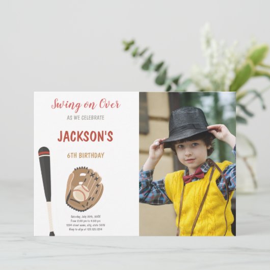 カスタマイズ可能なおもしろいパーティの招待状 子供へ 招待状 (スタンド正面)