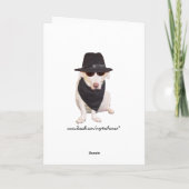 カスタマイズ可能なおもしろい犬クラシック カード (裏面)